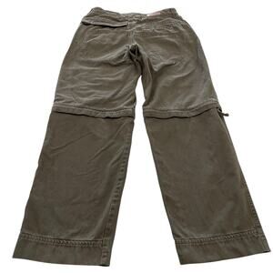 Y2K Kids Columbia Hiking Pants Zip Off size 14/16 Pockets Brown Khaki